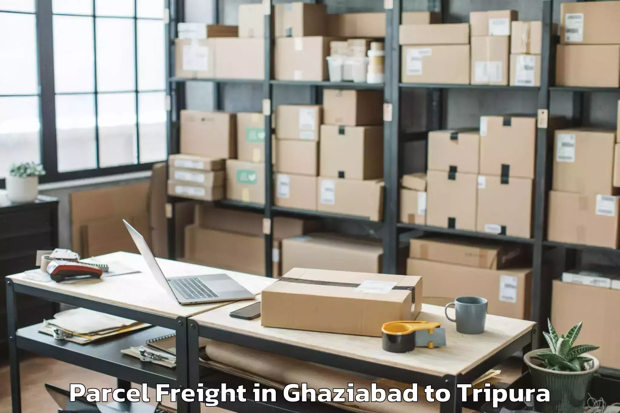 Book Your Ghaziabad to Tulashikhar Parcel Freight Today